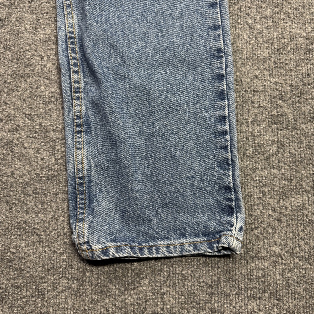 Levis 505 Straight Leg Jeans Mens 34x30 Blue Regular Fit Denim - Picture 5 of 8
